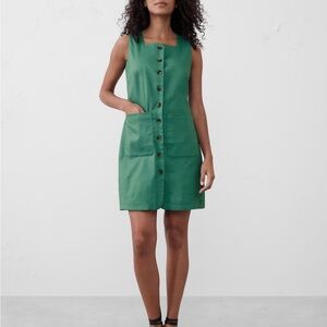 Banana Republic Green Sleeveless Sheath Dress